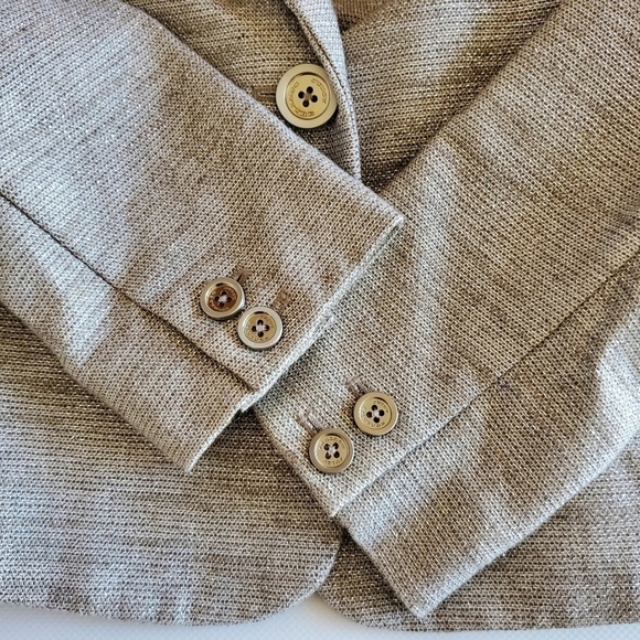 7492 * Juicy Couture Mica Metallic Blazer Jacket Silver Size S - Picture 8 of 14